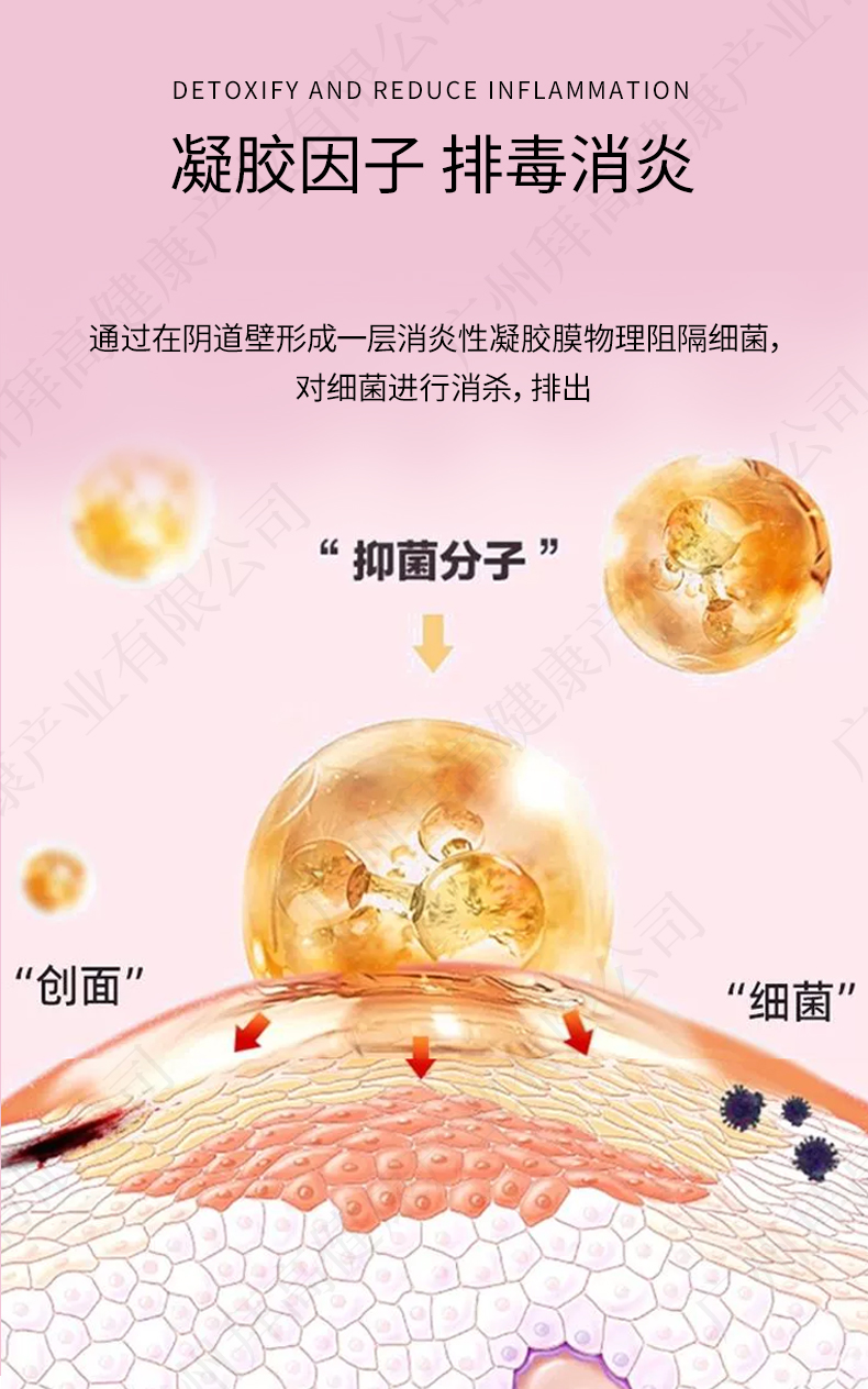 消炎排毒私密凝胶贴牌代加工详情2